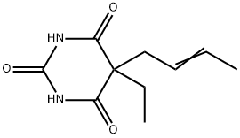 5-(2-butenyl)-5-ethyl-1H,3H,5H-pyrimidine-2,4,6-trione Struktur