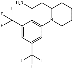 N1-[2-(2-PIPERIDYL)ETHYL]-3,5-DI(TRIFLUOROMETHYL)ANILINE Struktur