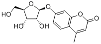 4-甲基香豆素基-Β-D-呋喃阿拉伯糖苷 結(jié)構(gòu)式