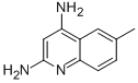 6-METHYLQUINOLINE-2,4-DIAMINE Struktur