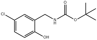 TERT-BUTYL 5-CHLORO-2-HYDROXYBENZYLCARBAMATE Struktur