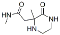 2-Piperazineacetamide,N,2-dimethyl-3-oxo-(8CI) Struktur