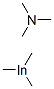 trimethyl(trimethylamine)indium Struktur