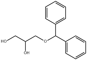 3-(benzyhdryloxy) propane-1,2-diol Struktur