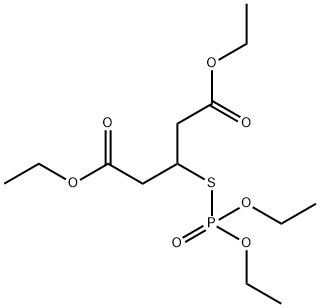 Thiophosphoric acid O,O-diethyl S-[1,3-bis(ethoxycarbonyl)propan-2-yl] ester Struktur