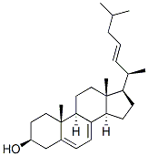 5,7,22-cholestatrien-3beta-ol Struktur