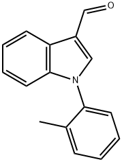 1-(2-methylphenyl)indole-3-carboxaldehyde Struktur