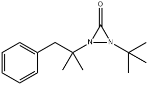 1-(1,1-Dimethylethyl)-2-(1,1-dimethyl-2-phenylethyl)diaziridin-3-one Struktur