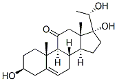 5-PREGNENE-3BETA, 17ALPHA, 20BETA-TRIOL-11-ONE) Struktur