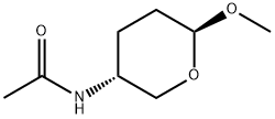 Acetamide, N-(tetrahydro-6-methoxy-2H-pyran-3-yl)-, (3R-trans)- (9CI) Struktur