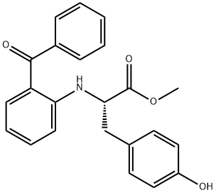 METHYL N-(2-BENZOYLPHENYL)-L-TYROSINATE Struktur