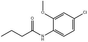 Butanamide, N-(4-chloro-2-methoxyphenyl)- Struktur