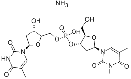 THYMIDYLYL(3'->5')THYMIDINE AMMONIUM SALT Struktur