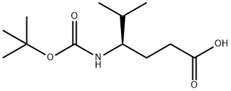 4-BOC-(R)-AMINO-5-METHYL HEXANOIC ACID Struktur