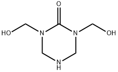 tetrahydro-1,3-bis(hydroxymethyl)-1,3,5-triazin-2(1H)-one Struktur