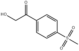 2-Hydroxy-1-[4-(methylsulphonyl)phenyl]ethan-1-one Struktur