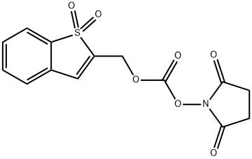 1,1-DIOXOBENZO[B]THIOPHEN-2-YLMETHYL N-SUCCIMIDYL CARBONATE Struktur