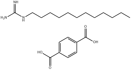 N-Dodecylguanidine terephthalate Struktur