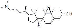 (3S,8S,9R,10S,13R,14R,17S)-17-[(2R)-5-dimethylaminopentan-2-yl]-10,13-dimethyl-2,3,4,7,8,9,11,12,14,15,16,17-dodecahydro-1H-cyclopenta[a]phenanthren-3-ol Struktur