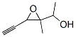 Oxiranemethanol, 3-ethynyl-alpha,2-dimethyl- (9CI) Struktur