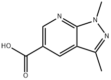 1,3-DIMETHYL-1H-PYRAZOLO[3,4-B]PYRIDINE-5-CARBOXYLIC ACID Struktur