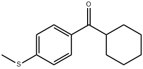 CYCLOHEXYL 4-THIOMETHYLPHENYL KETONE Struktur