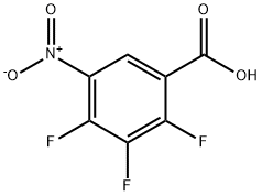 2,3,4-Trifluoro-5-Nitro-Benzoic Acid Struktur