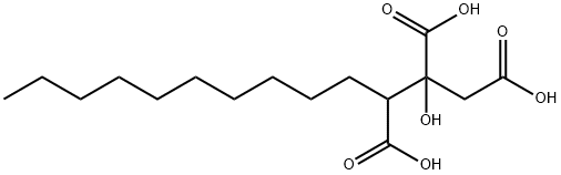 2-hydroxytridecane-1,2,3-tricarboxylic acid Struktur