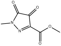 1H-Pyrazole-3-carboxylicacid,4,5-dihydro-1-methyl-4,5-dioxo-,methylester(9CI) Struktur