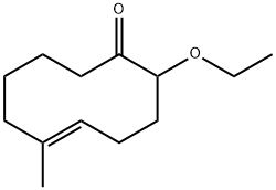 5-Cyclodecen-1-one,2-ethoxy-6-methyl-,(E)-(9CI) Struktur