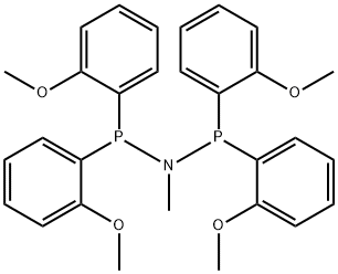 Methylbis(di(2-methoxyphenyl)phosphino)amine Struktur