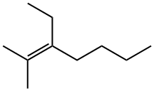 3-ethyl-2-methyl-hept-2-ene Struktur