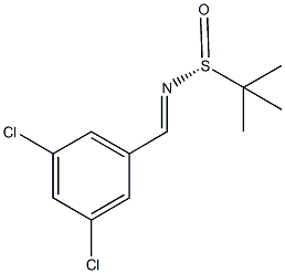 (R)-N-(3,5-Dichlorobenzylidene)-2-methylpropane-2-sulfinamide Struktur