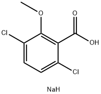 Dicamba sodium salt Struktur