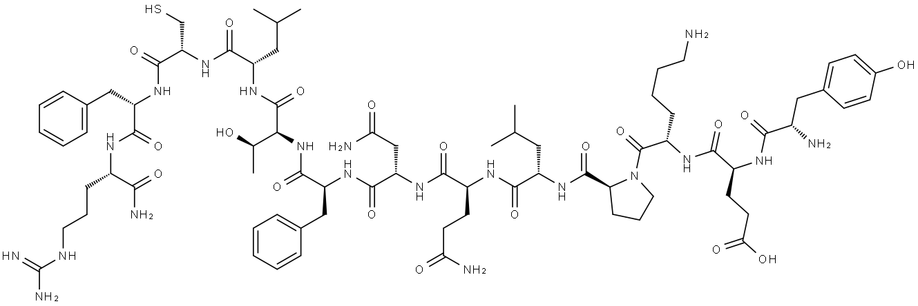 TYR-AMYLOID P COMPONENT (27-38) AMIDE Structure