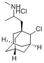 2-Chloro-1-(2-methylaminopropyl)adamantane hydrochloride Struktur