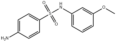 4-amino-N-(3-methoxyphenyl)benzenesulfonamide Struktur