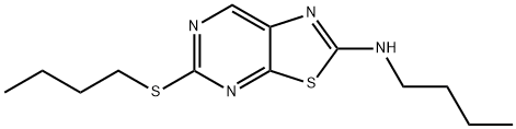 2-(Butylamino)-5-(butylthio)thiazolo[5,4-d]pyrimidine Struktur