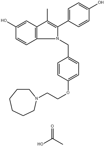 BAZEDOXIFENE ACETATE Structure