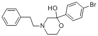 2-(4-BROMOPHENYL)-4-(2-PHENYLETHYL)-2-MORPHOLINOL Struktur