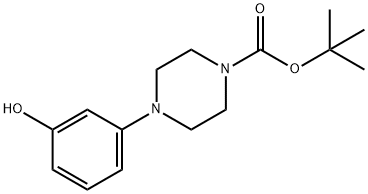 1-(3-HYDROXY-PHENYL)-PIPERAZINE-4-CARBOXYLIC ACID TERT-BUTYL ESTER Struktur