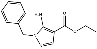 5-AMINO-1-BENZYL-1H-PYRAZOLE-4-CARBOXYLIC ACID ETHYL ESTER Struktur