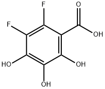 Benzoic acid, 2,3-difluoro-4,5,6-trihydroxy- (9CI) Struktur