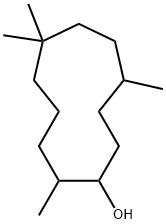 2,6,6,9-Tetramethylcycloundecan-1-ol Struktur