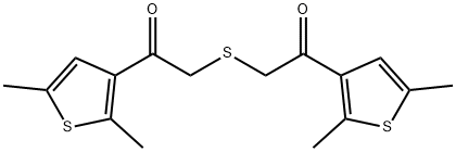 1-(2,5-DIMETHYL-THIOPHEN-3-YL)-2-[2-(2,5-DIMETHYL-THIOPHEN-3-YL)-2-OXO-ETHYLSULFANYL]-ETHANONE Struktur