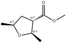 3-Furancarboxylicacid,tetrahydro-2,5-dimethyl-,methylester,(2alpha,3beta,5alpha)- Struktur