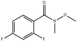 2,4-DIFLUORO-N-METHOXY-N-METHYLBENZAMIDE Struktur