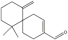 (-)-7,7-Dimethyl-11-methylenespiro[5.5]undec-2-ene-3-carbaldehyde Struktur