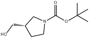 (S)-3-HYDROXYMETHYL-PYRROLIDINE-1-CARBOXYLIC ACID TERT-BUTYL ESTER Struktur