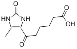 6-(5-METHYL-2-OXO-2,3-DIHYDRO-1H-IMIDAZOL-4-YL)-6-OXO-HEXANOIC ACID Struktur